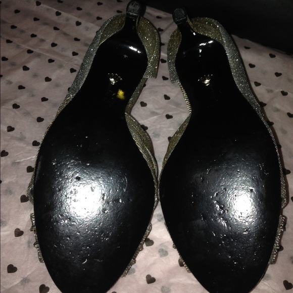 Nina Carrie Luna Steel Heels Sz 6.5 - Picture 3 of 5